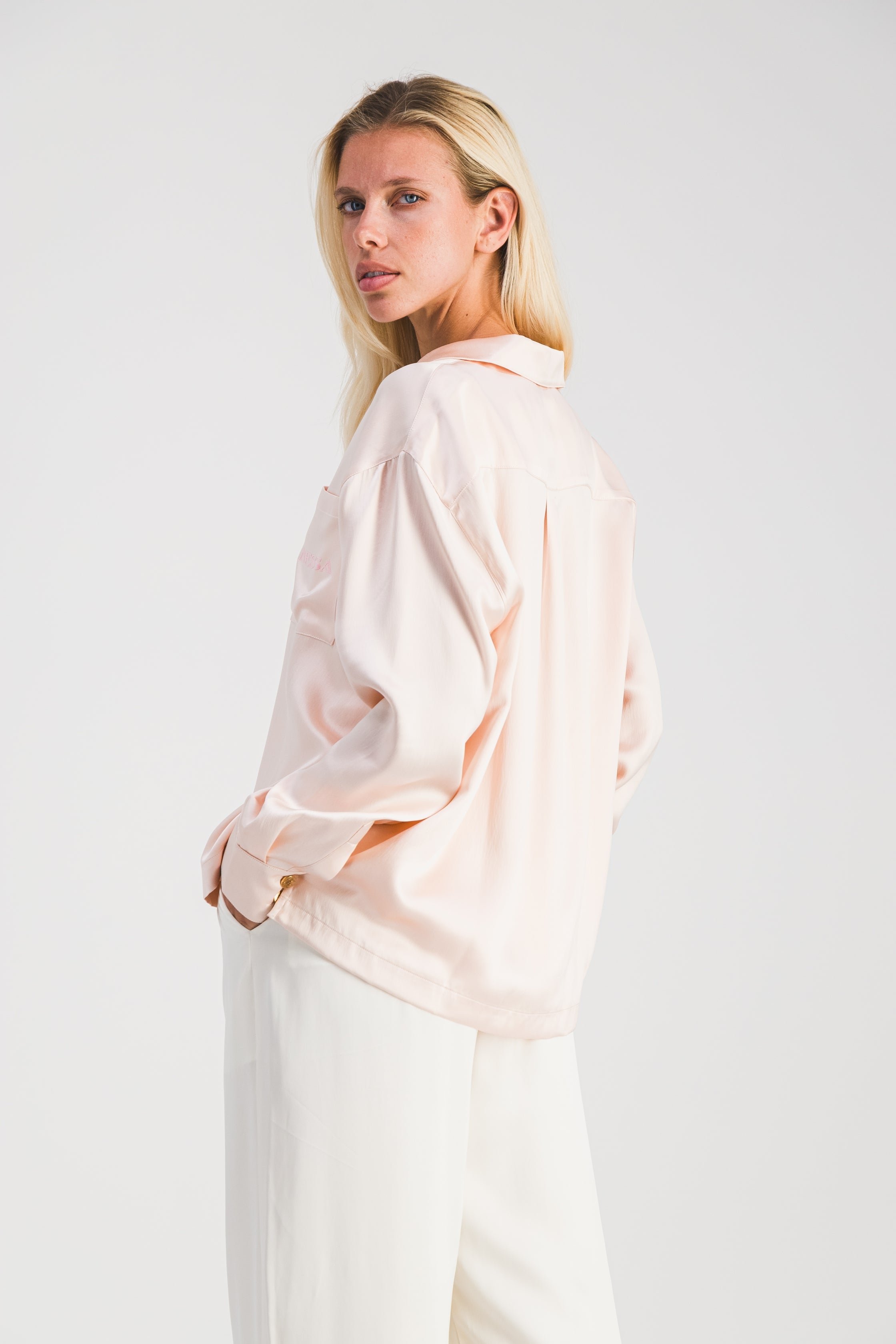 Chemise Pyjama Rose Perle